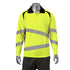 Class 3 Safety Long Sleeve Polo With 2" Segmented Tape | Front side | Safety yellow