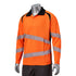 Class 3 Safety Long Sleeve Polo With 2" Segmented Tape | Safety orange