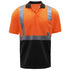 Class 3 Safety Polo W/ 2" Reflective Tape & Pocket | Front Side | Safety orange