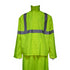 Waterproof Class 3 Reflective Tape Safety Rain Jacket | Safety yellow