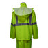 Waterproof Class 3 Reflective Tape Safety Rain Jacket | Safety yellow