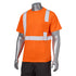 Class 2 Polyester Reflective Tape Safety T-Shirt With Pocket | Safety orange