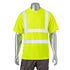 Odor Reducing Reflective Tape Safety T-Shirt | Front side | Safety yellow