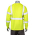 Class 3 Polyester Reflective Tape Safety T-Shirt W/ Pocket | Back side | Safety yellow