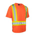 Class 2 Safety T-Shirt with Reflective Tape with pocket | Safety orange