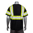 Class 3 Polyester Reflective Tape Safety T-Shirt With Pocket | Back side | Safety black
