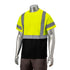 Class 3 Polyester Color Block Reflective Tape Safety T-Shirt W/ Pocket | Safety yellow