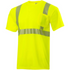 Polyester Segmented Tape Safety T-Shirt With Pocket | Safety yellow