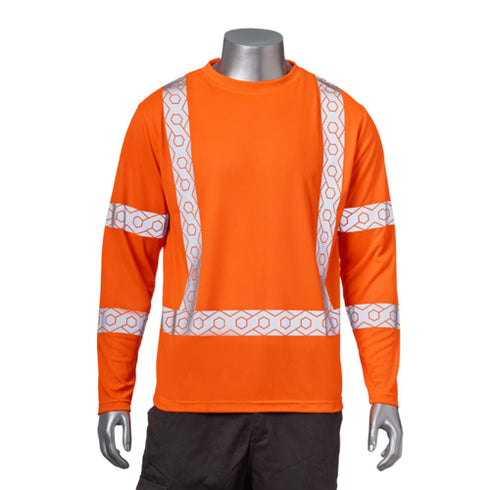 Class 3 Polyester Segmented Tape Safety T-Shirt | Front side | Safety orange
