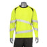Polyester Double Band Segmented Tape Safety T-Shirt | Front side | Safety yellow