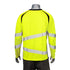 Polyester Double Band Segmented Tape Safety T-Shirt | Back side | Safety yellow