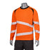 Polyester Double Band Segmented Tape Safety T-Shirt | Safety orange