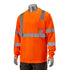 Class 3 Poly-Cotton Reflective Tape Safety T-Shirt W/ Pocket | Safety orange