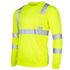 Class 3 Poly-Cotton Reflective Tape Safety T-Shirt W/ Pocket | Safety yellow