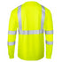 Class 3 Poly-Cotton Reflective Tape Safety T-Shirt W/ Pocket | Safety yellow