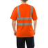 Class 2 Odor Reducing Double Band Reflective Tape Safety T-Shirt | Safety orange