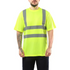 Class 2 Odor Reducing Double Band Reflective Tape Safety T-Shirt | Safety yellow