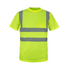Class 2 Odor Reducing Double Band Reflective Tape Safety T-Shirt | Safety yellow