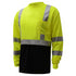 Color Block Reflective Tap Safety T-Shirt W/ Pocket | Safety yellow