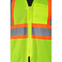 Class 2 3.8 Oz. Polyester Two Tone Reflective Tape Safety Vest | Safety yellow