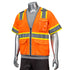 Class 3 3.8oz. Reflective Safety Vest with 4 Pockets | Safety orange