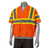 Class 3 3.8oz. Polyester Reflective Safety Hook & Loop Vest | Safety orange