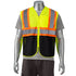 Class 2 3.8 Oz. Polyester Reflective Safety Vest With Pocket | Front side | Safety yellow