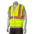Class 2 Polyester Two Tone Reflective Tape Safety Vest | Safety yellow
