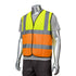 Class 2 Knitted Reflective Safety Loop & Hook Vest | Safety yellow-orange