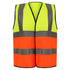 Class 2 Knitted Reflective Safety Loop & Hook Vest | Safety yellow-orange