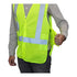 Class 2 Polyester Reflective Adjustable Safety Vest | Safety yellow