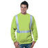 USA-Made Pre-Shrunk Class 2 Safety Sweatshirt | Safety yellow