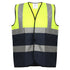 Class 2 Knitted Reflective Safety Loop & Hook Vest | Safety yellow-black