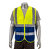 Class 2 3.8oz. Knitted Double Band Reflective Safety Vest | Safety yellow-blue