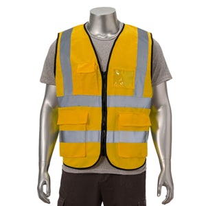 Class 2 3.8oz. Knitted Double Band Reflective Safety Vest | Safety golden-yellow