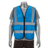 Class 2 3.8oz. Knitted Double Band Reflective Safety Vest | Safety blue