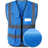 Class-2 Reflective Safety Vest With 4 Pockets | Safety blue
